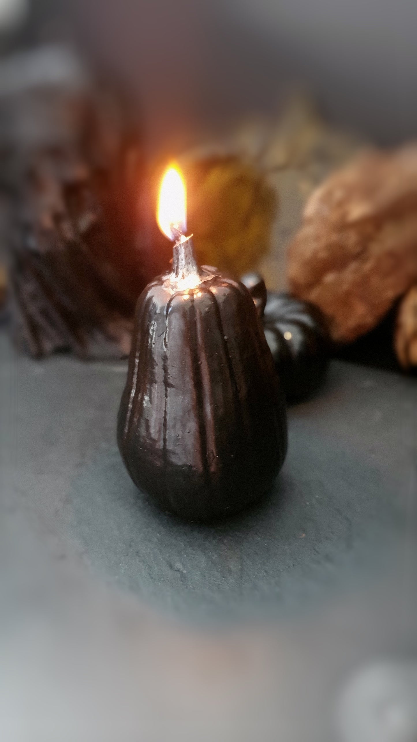 Grande Bougie Citrouille Enchantée