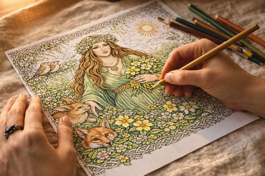 Cahier De Coloriage Ostara
