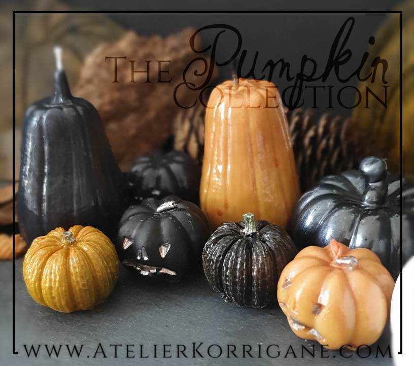 Grande Bougie Citrouille orange