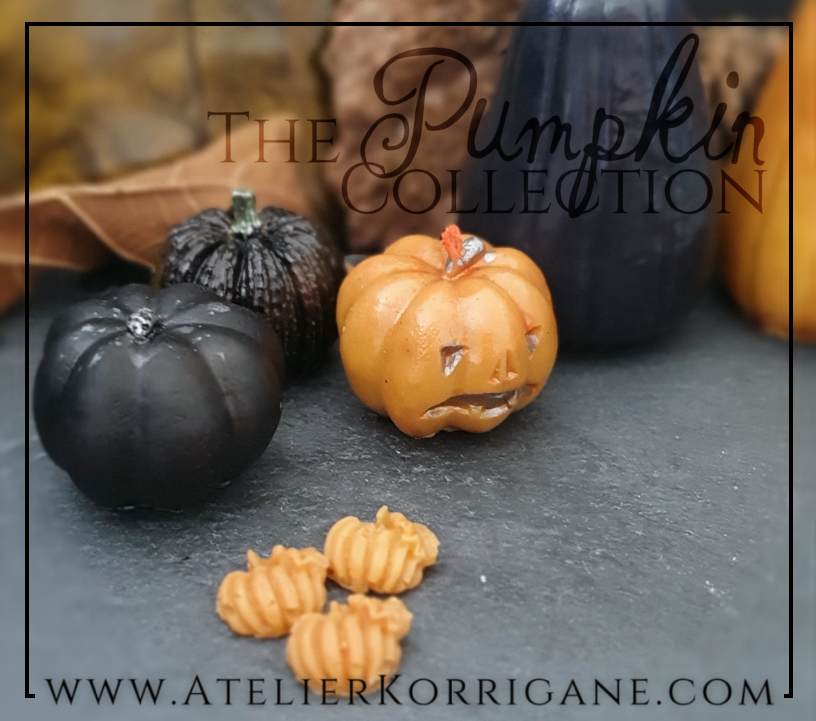 Petite Bougie Citrouille d'Halloween Orange