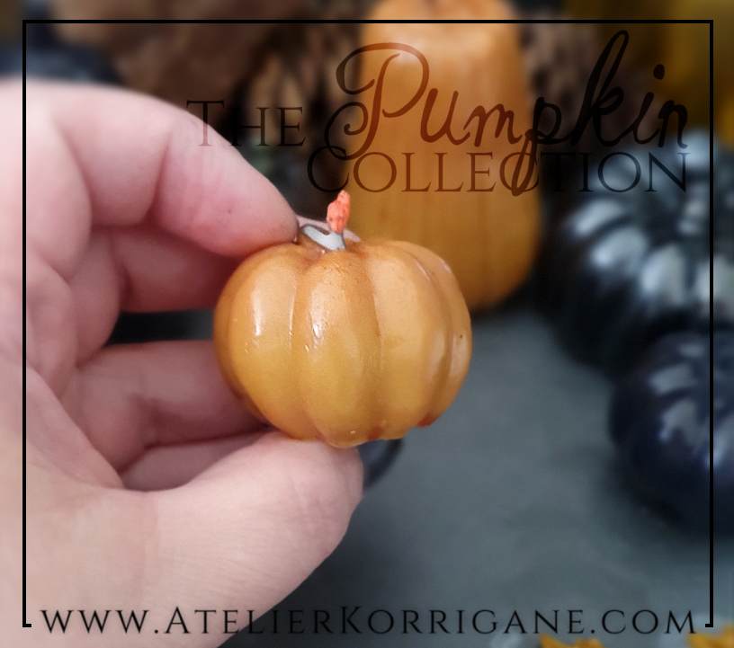 Petite Bougie Citrouille d'Halloween Orange