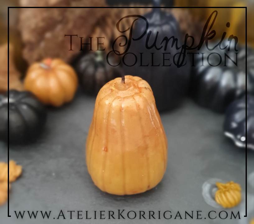 Grande Bougie Citrouille orange
