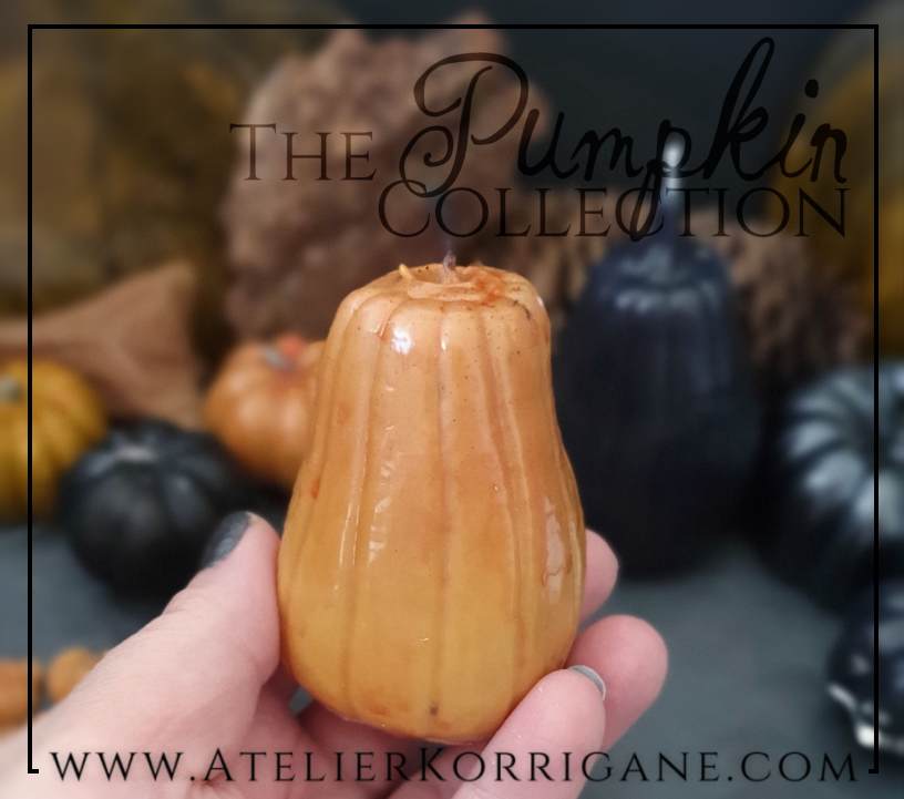 Grande Bougie Citrouille orange
