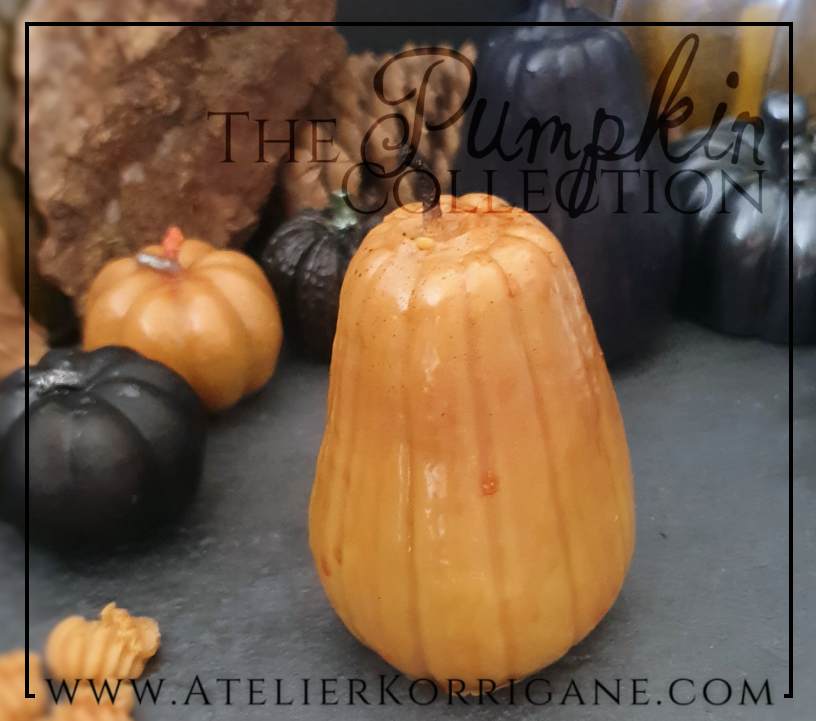 Grande Bougie Citrouille orange