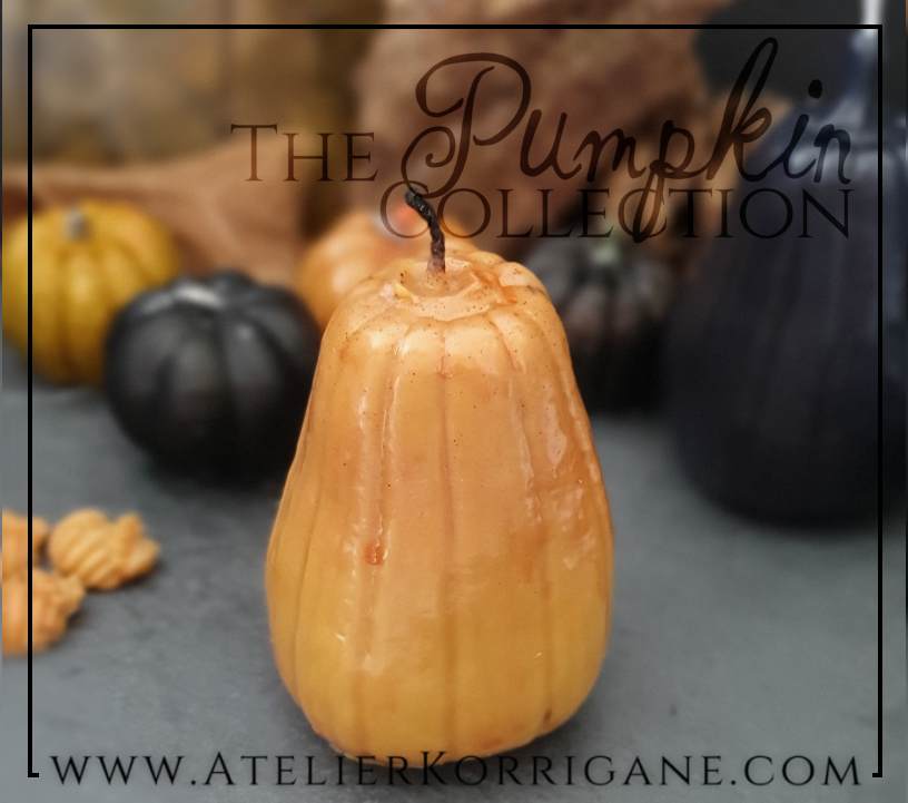 Grande Bougie Citrouille orange