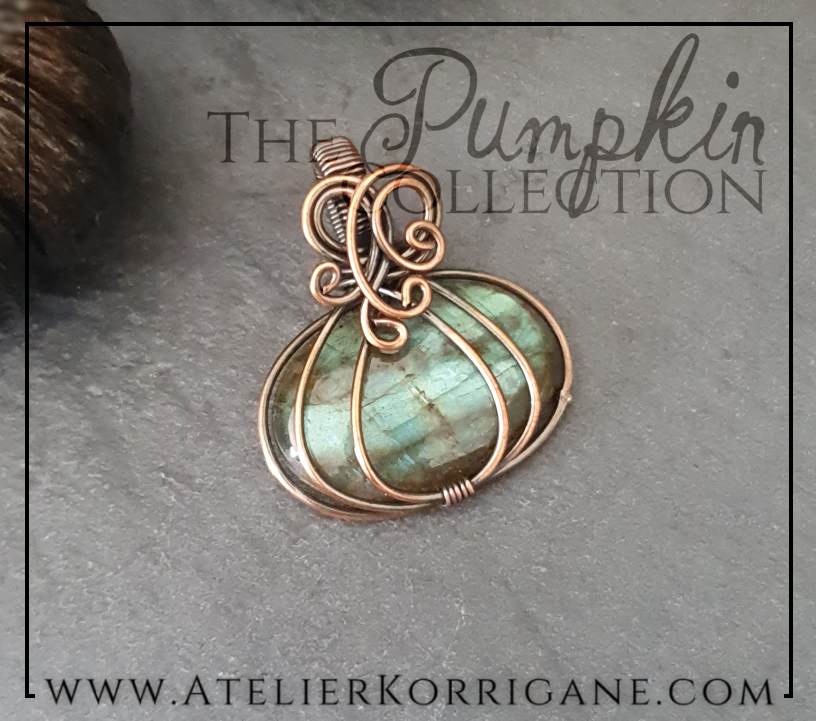 Pendentif Citrouille en Labradorite
