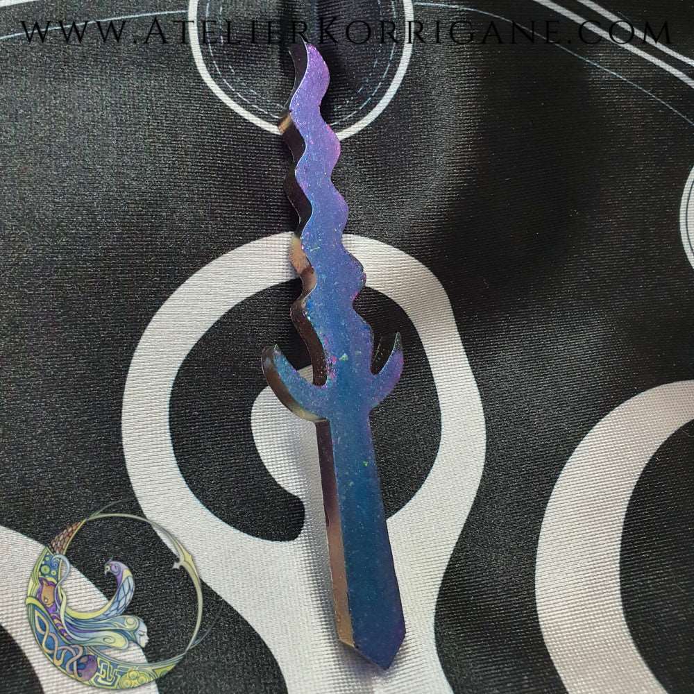 Athamé de Sorcière Vibratoire de voyage Version 1 Korrigane