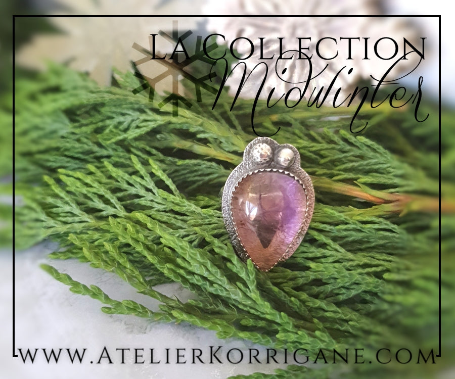 Bague en Ametrine et Argent Massif Korrigane