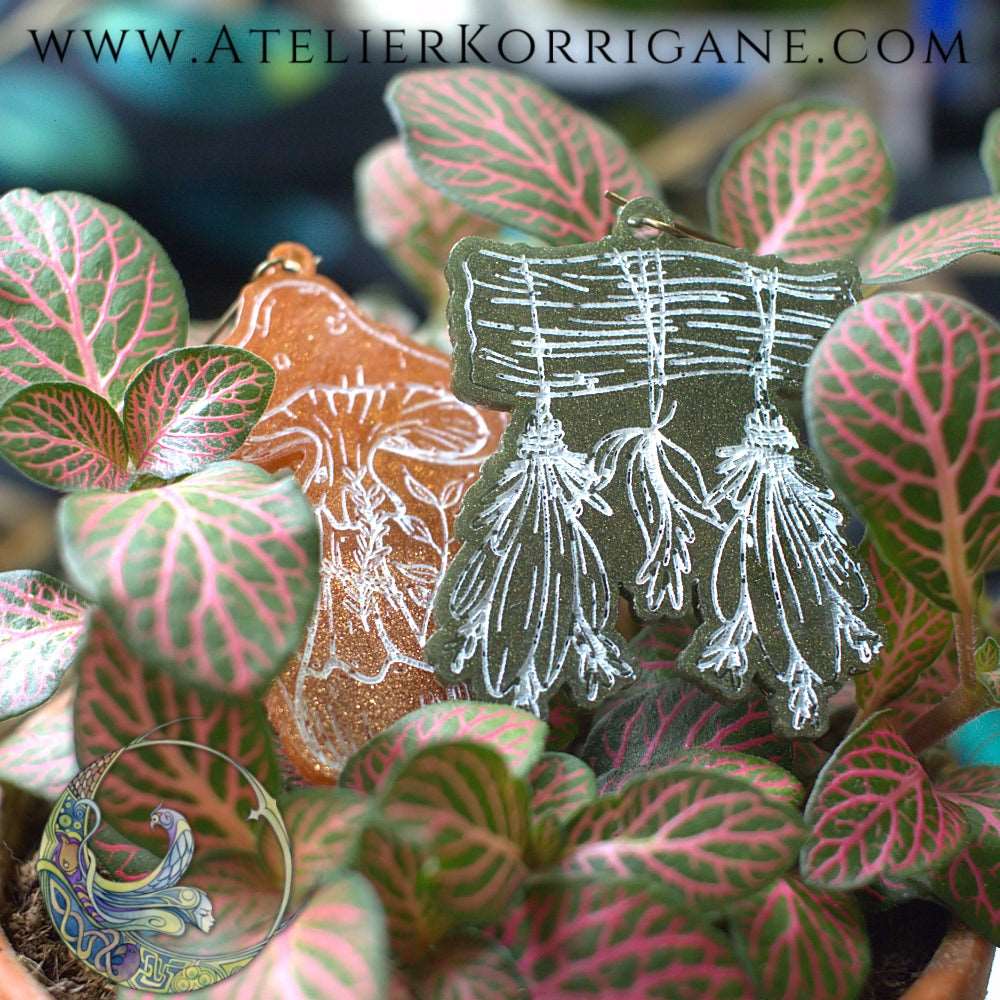 Boucles d'Oreilles Kitchen Witchcraft Les P'tites Witchy Korrigane