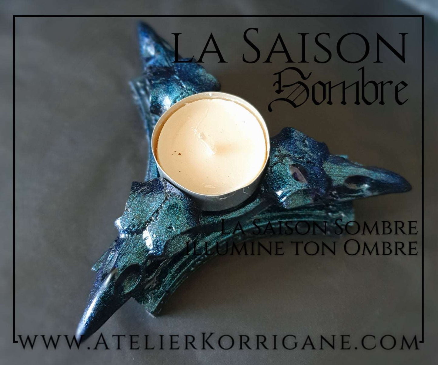 Bougeoir Triple Corbeau Korrigane