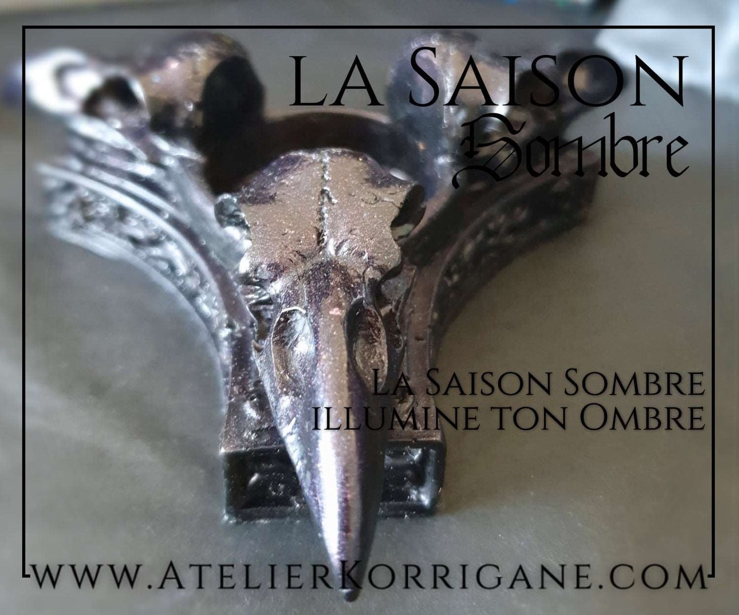 Bougeoir Triple Corbeau Korrigane