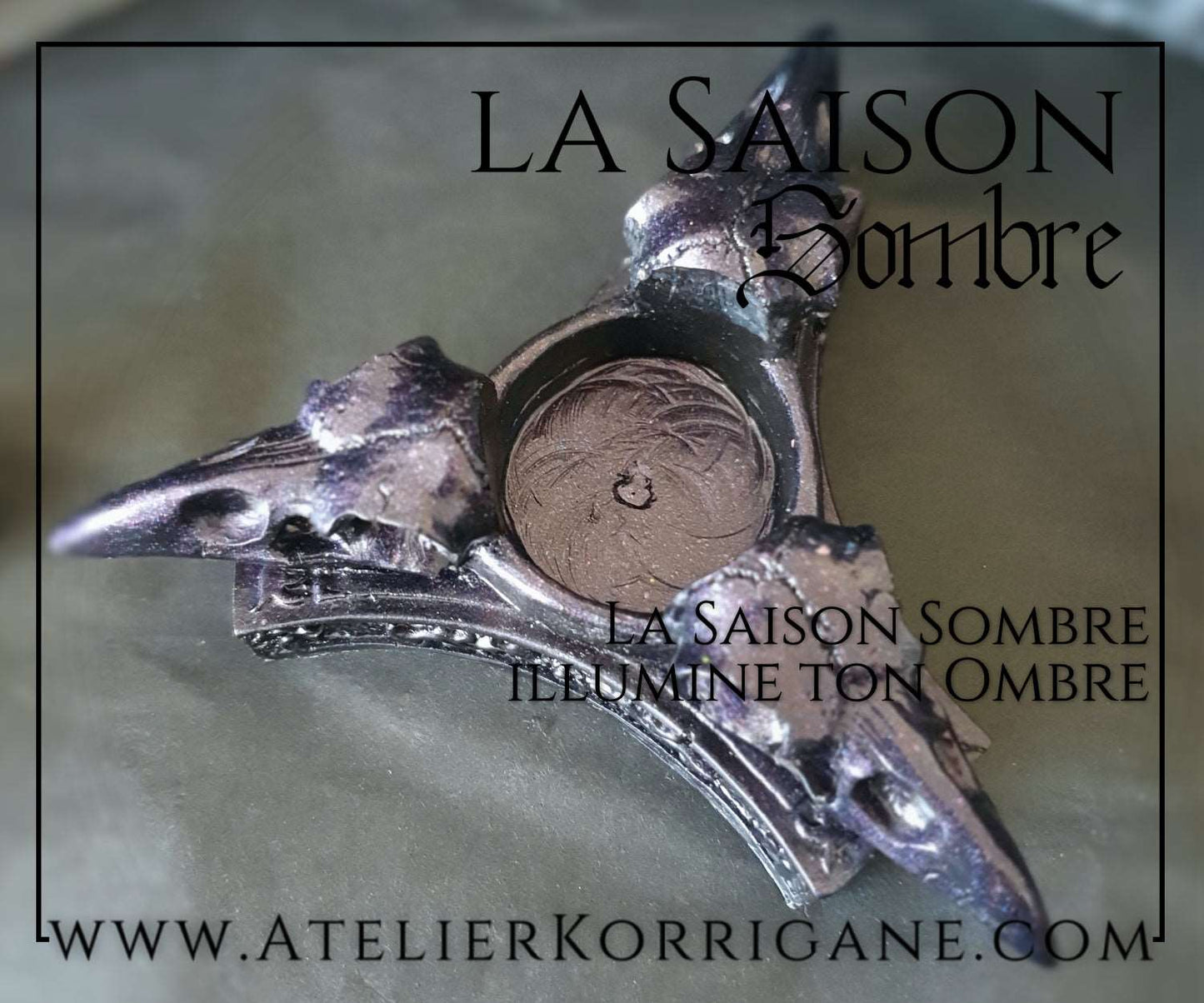 Bougeoir Triple Corbeau Korrigane
