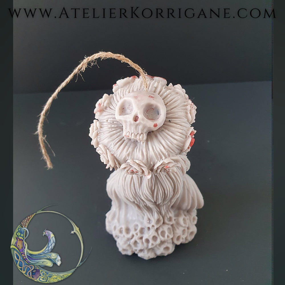 Bougie Día de los Muertos en cire de soja bio Korrigane