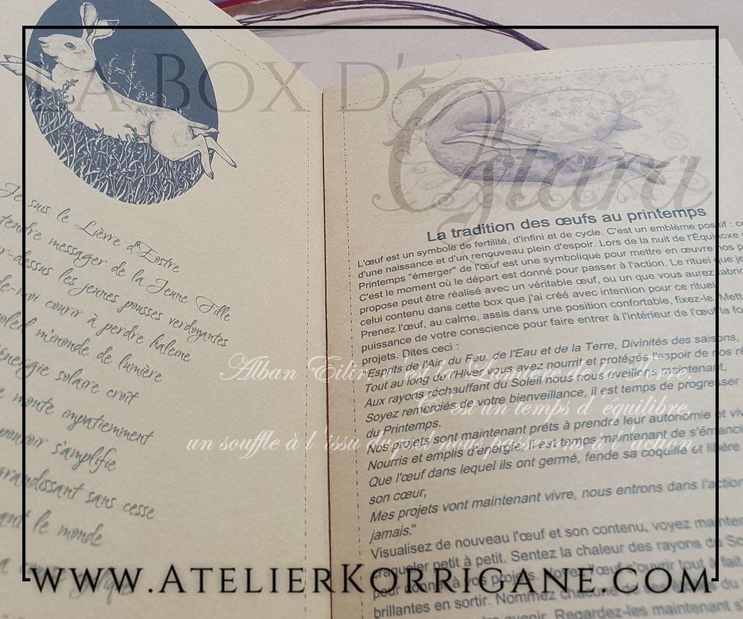 Box de l’Équinoxe de Printemps et d'Ostara Korrigane