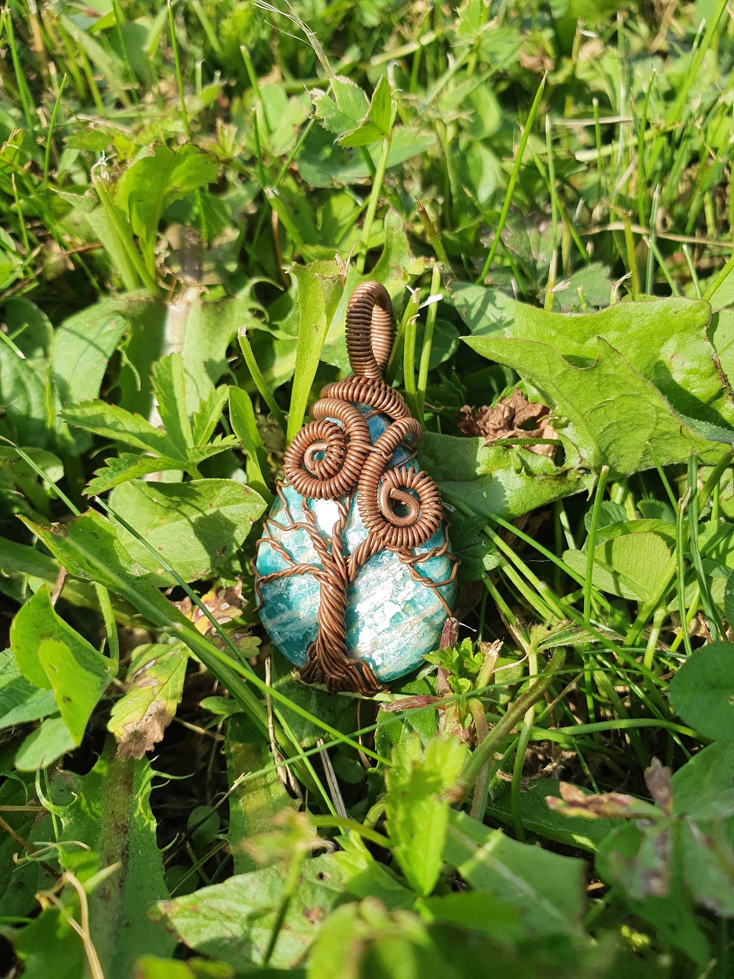Collier Arbre de Vie en Amazonite Korrigane