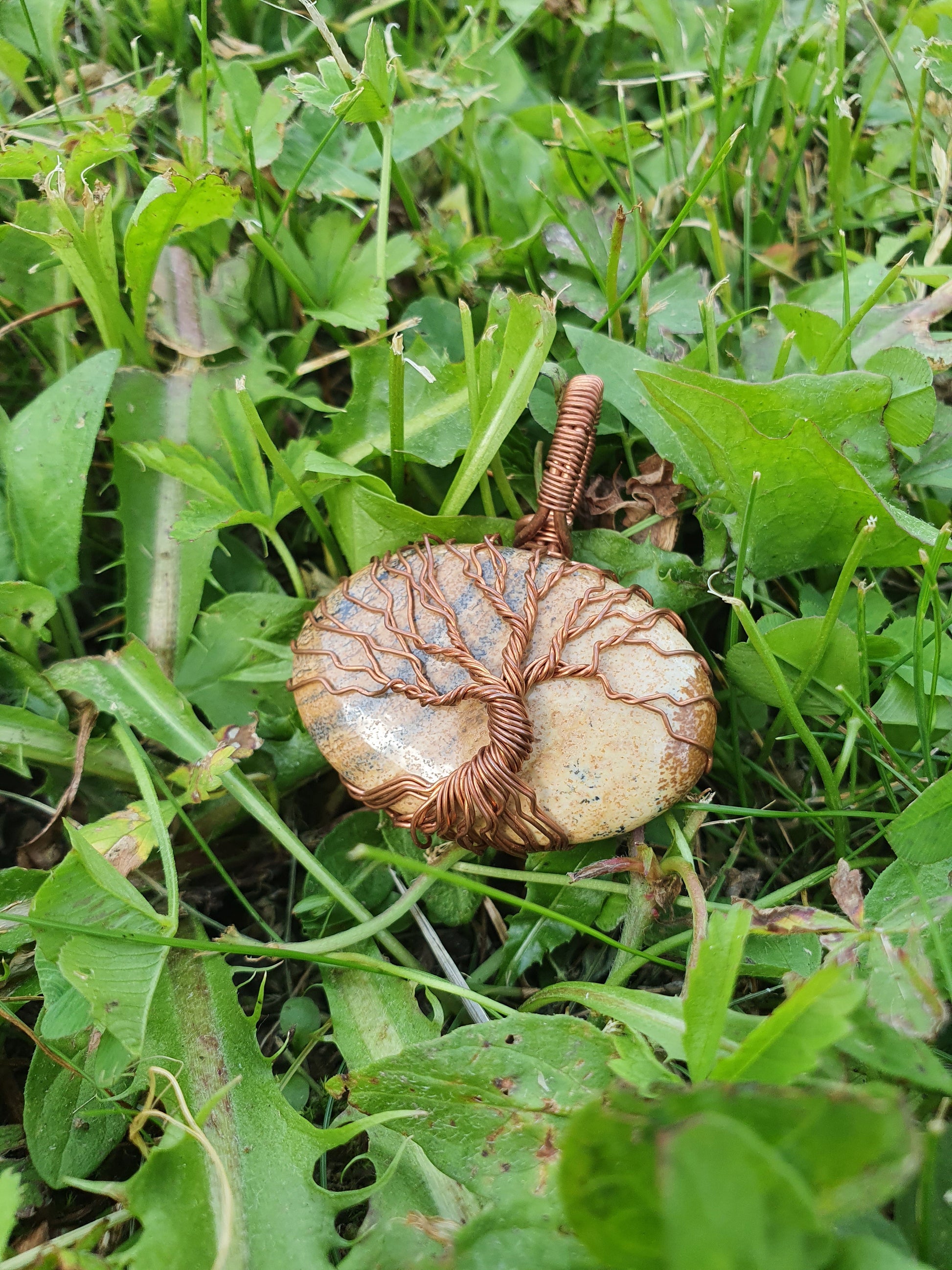 Collier Arbre de Vie en Jaspe Paysage Korrigane