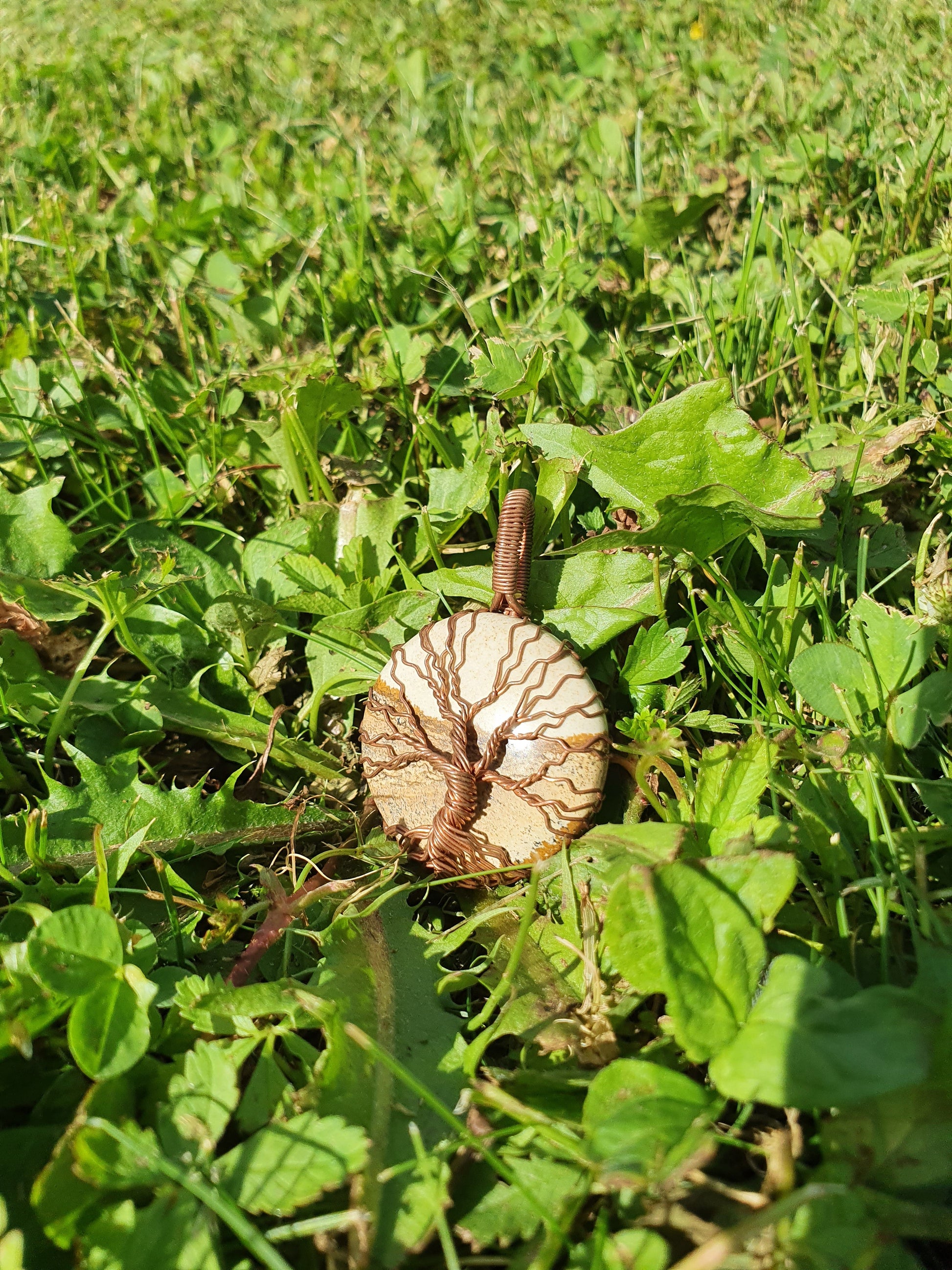 Collier Arbre de Vie en Jaspe Paysage Korrigane