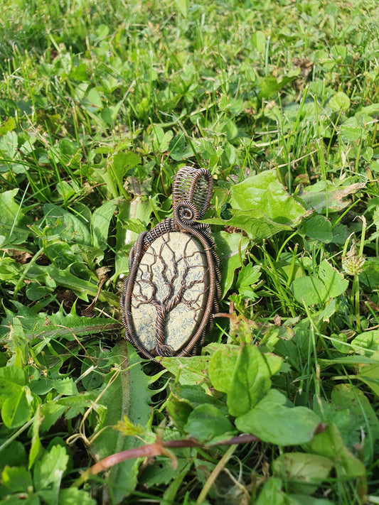 Collier Arbre de Vie en Psilomélane Korrigane