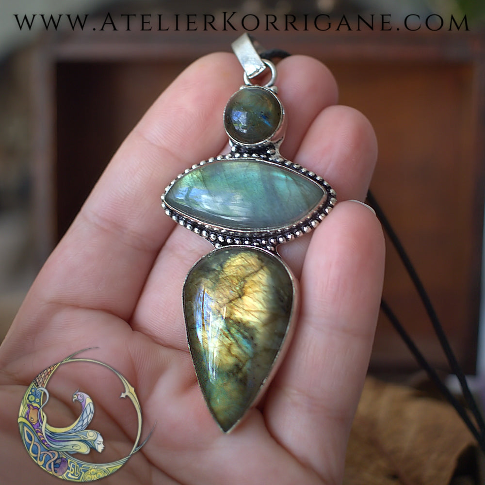 Collier Labradorite Korrigane