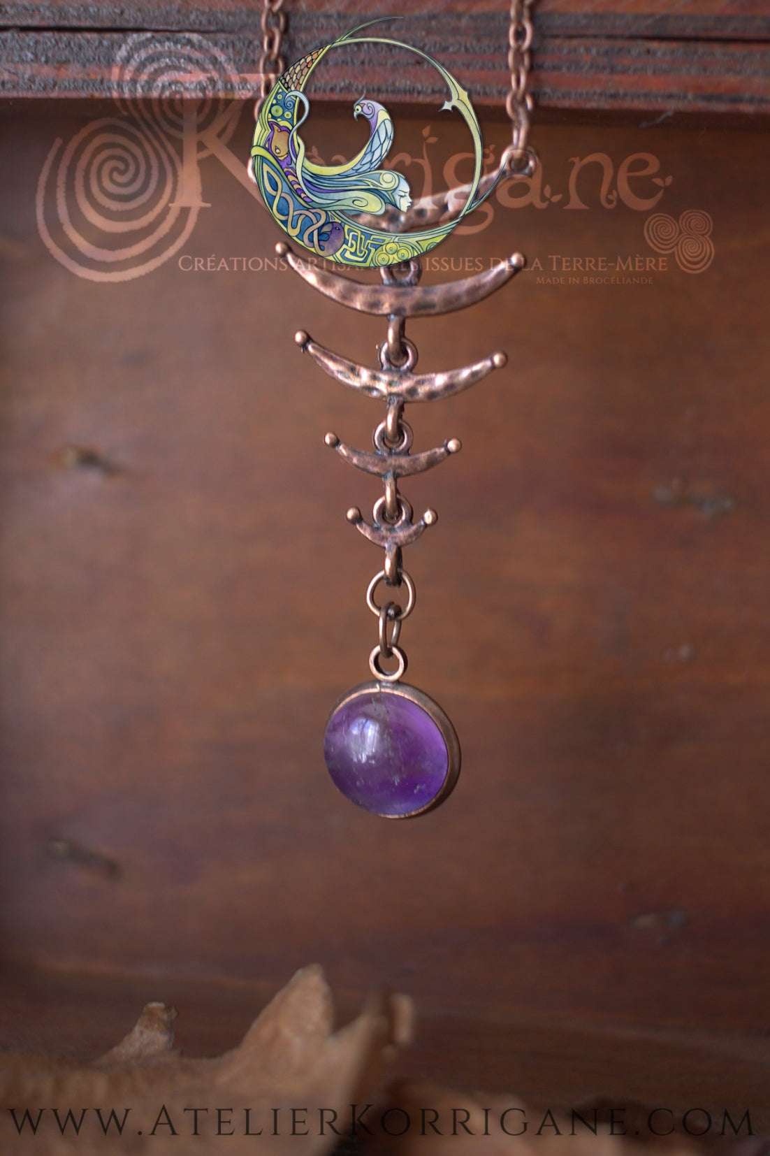 Collier Phases de la Lune “Moonphases” Korrigane