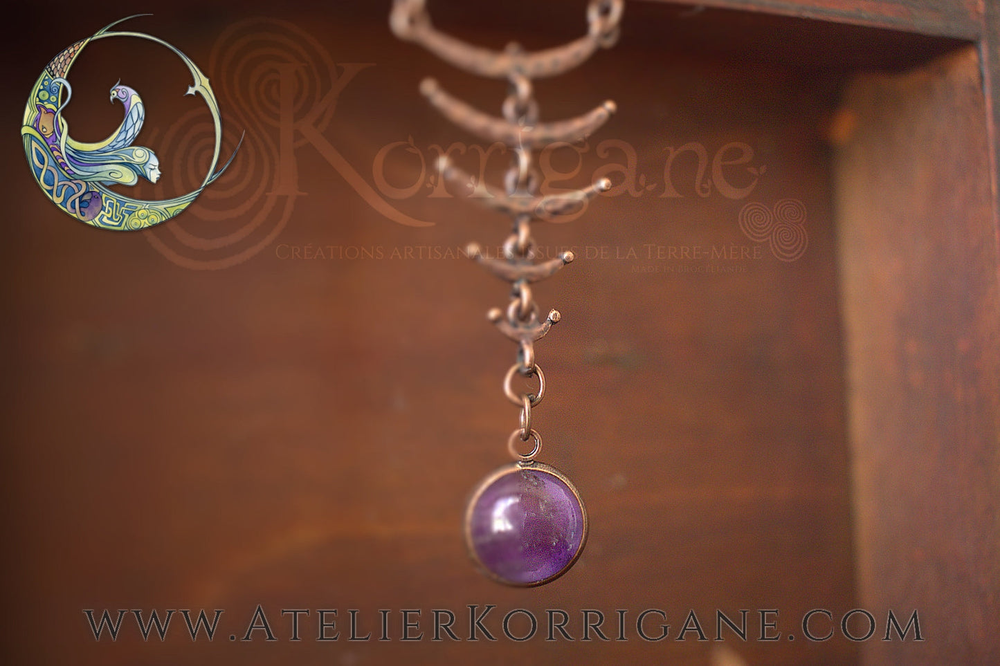 Collier Phases de la Lune “Moonphases” Korrigane