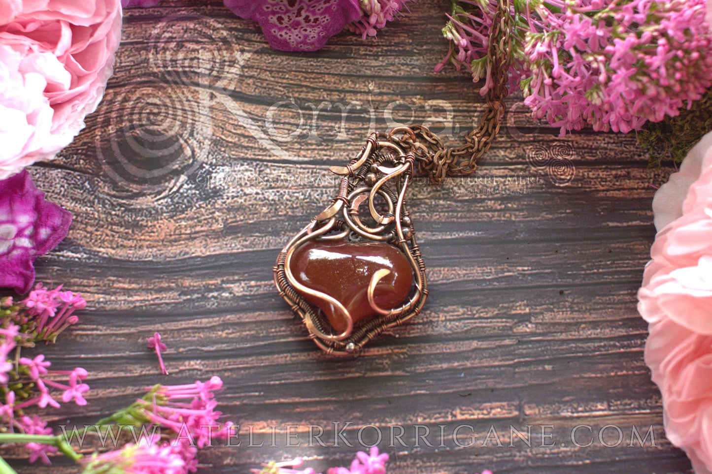 Collier en Cornaline Korrigane