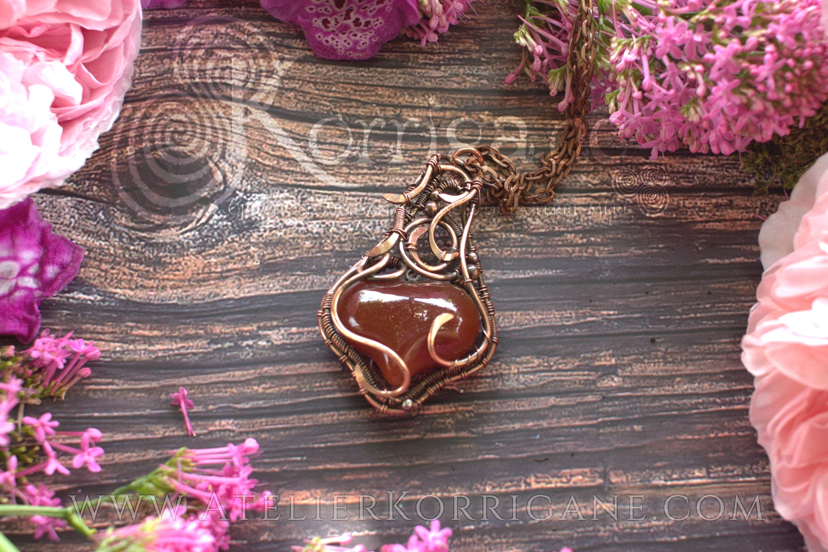 Collier en Cornaline Korrigane