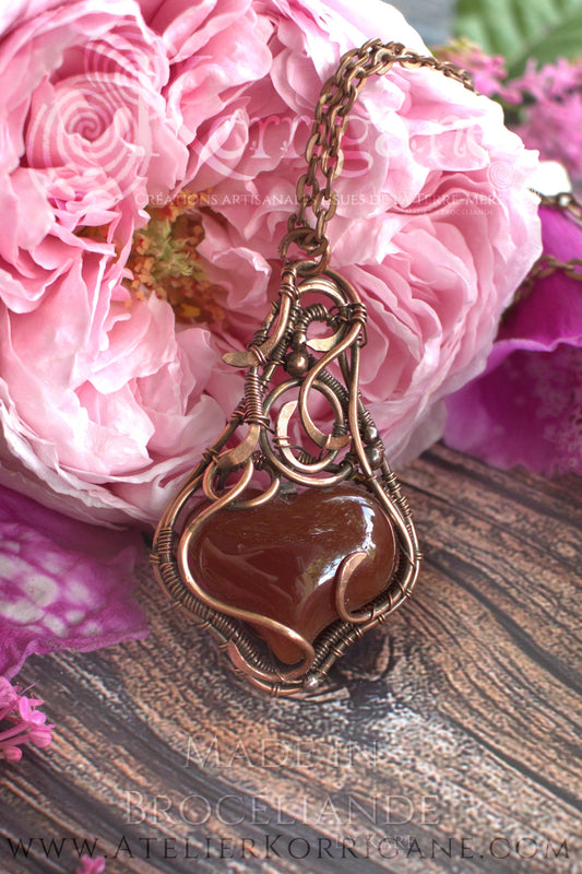 Collier en Cornaline Korrigane