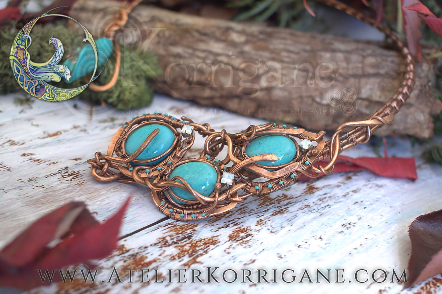 collier torque femme celtique artisanal