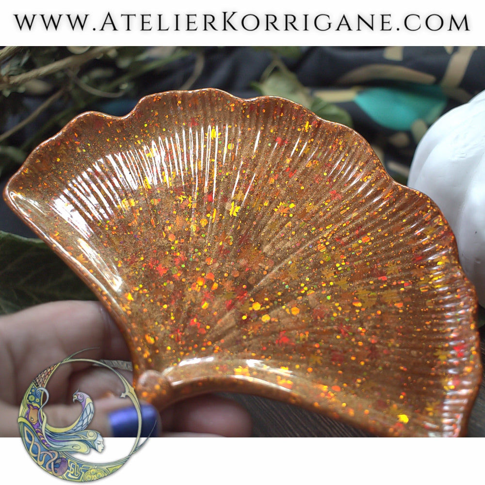 Coupelle Feuille de Ginko Korrigane