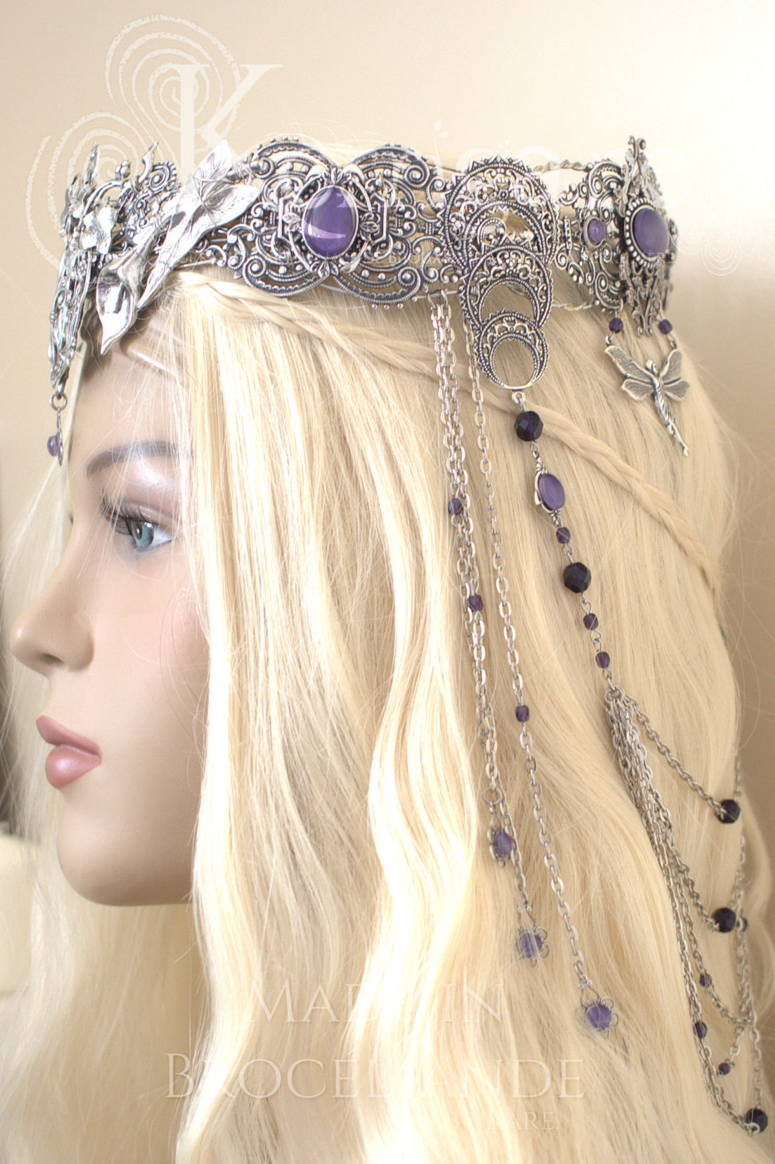 Couronne Elfe Royale - Dorlomin - Arwen - Le Seigneur des Anneaux - Elfe - Wicca - Déesse - Paganisme - korrigane