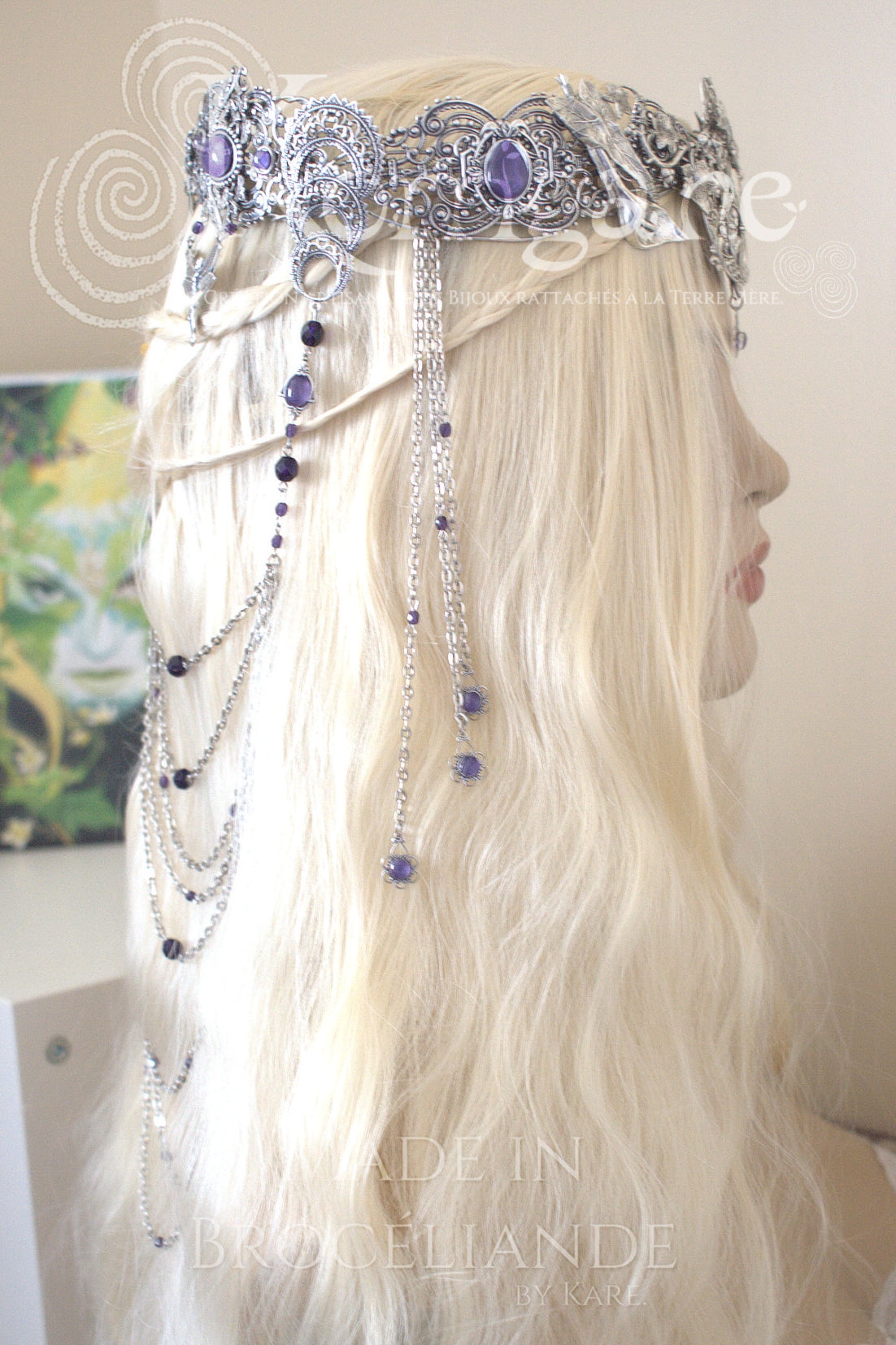 Couronne Elfe Royale - Dorlomin - Arwen - Le Seigneur des Anneaux - Elfe - Wicca - Déesse - Paganisme - korrigane