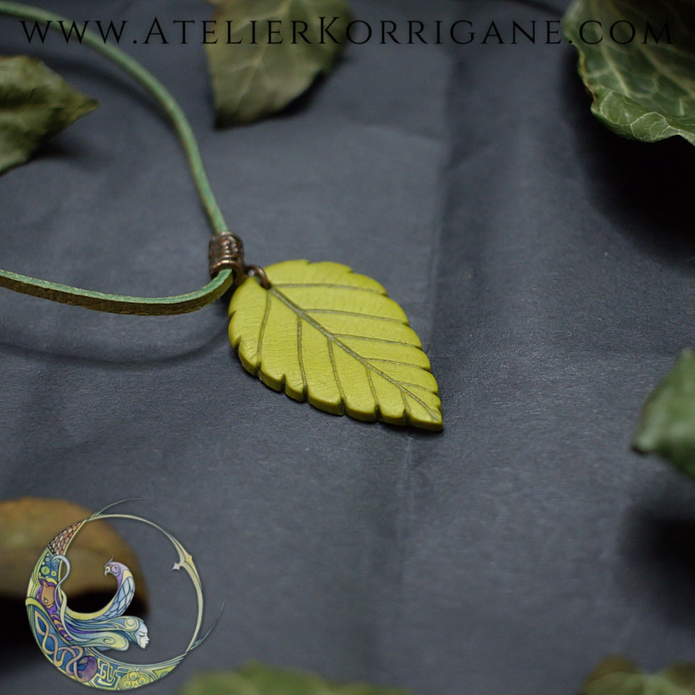 Collier Totem Woodlands Feuille Korrigane