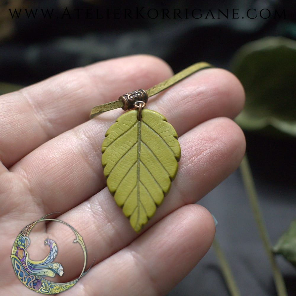 Collier Totem Woodlands Feuille Korrigane