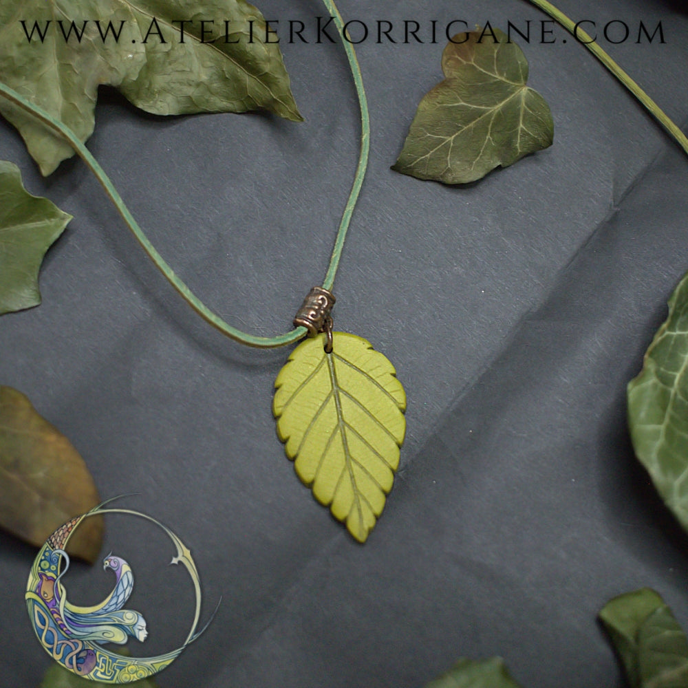 Collier Totem Woodlands Feuille Korrigane