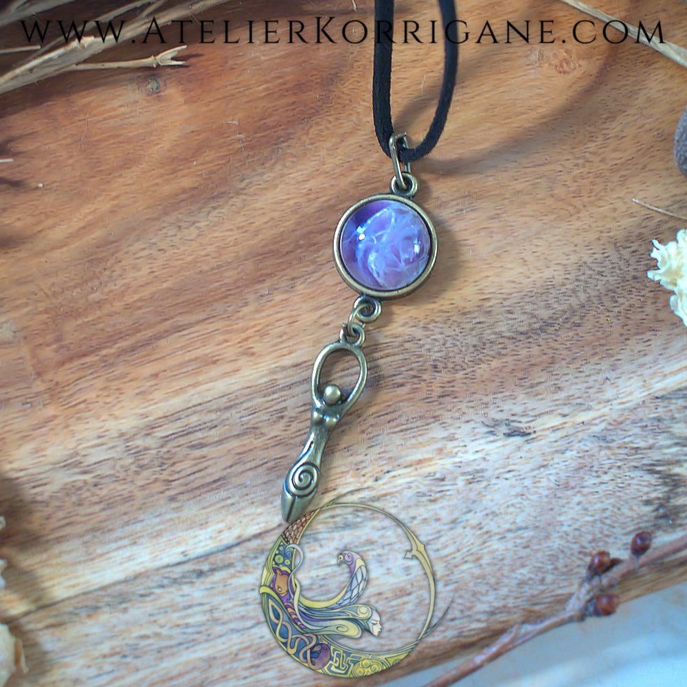 Médaillon Déesse-Mère Améthyste Korrigane