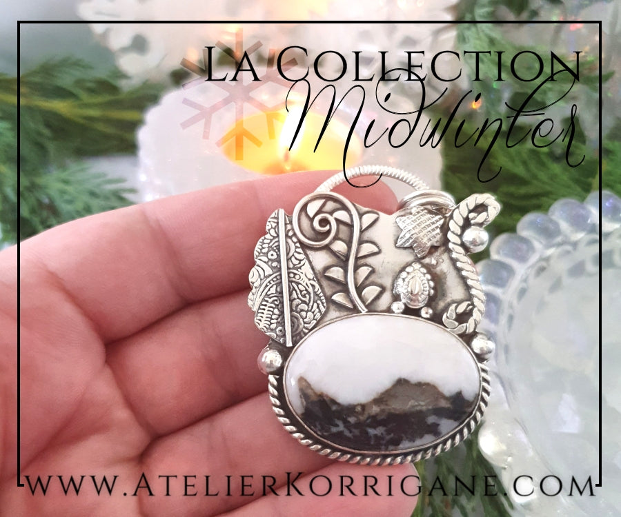 Pendentif en Jaspe et Argent Massif Korrigane