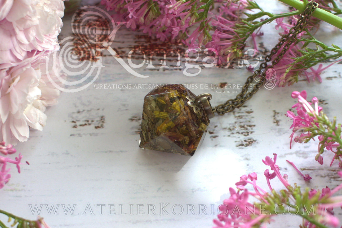 Pendule de la Sorcière avec de l'Aubépine Korrigane