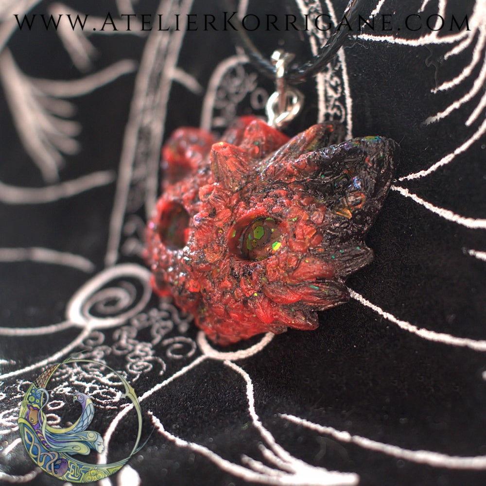 Pendentif Petit Chat Dragon Spécial Samhain Korrigane