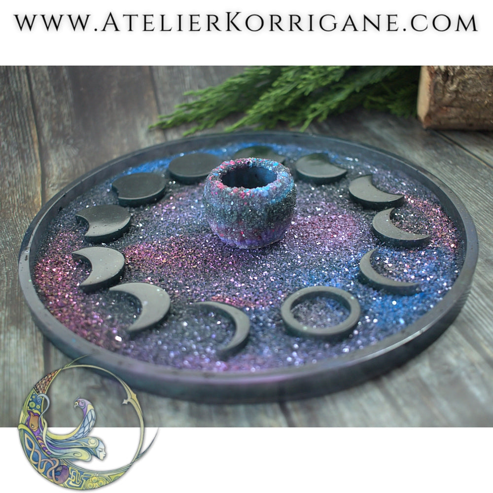 Plateau Phases Lunaires Lune Noire et sa coupelle Korrigane