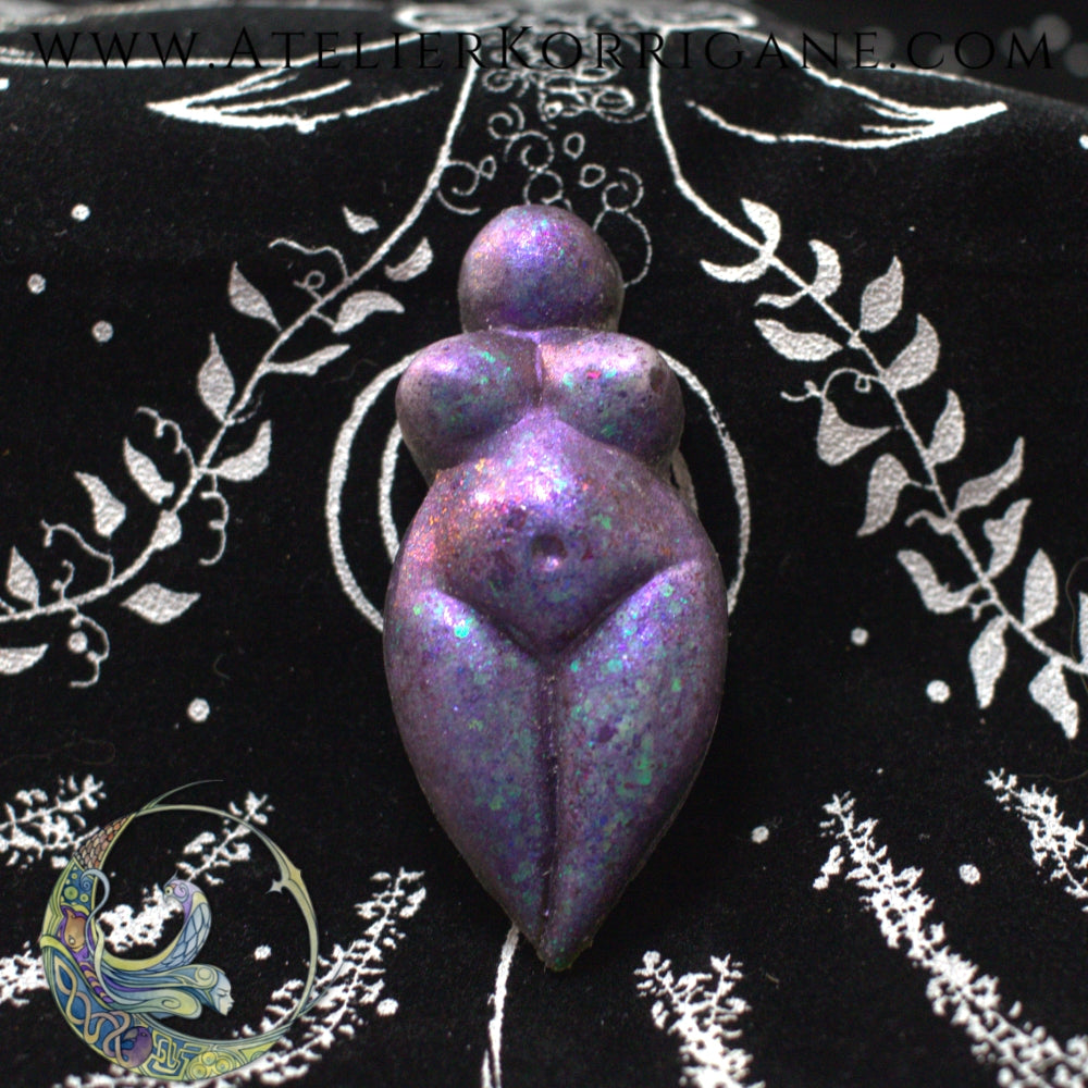 Talisman Gaia votre Déesse-Mère de Guidance - Violet holographique vert Korrigane