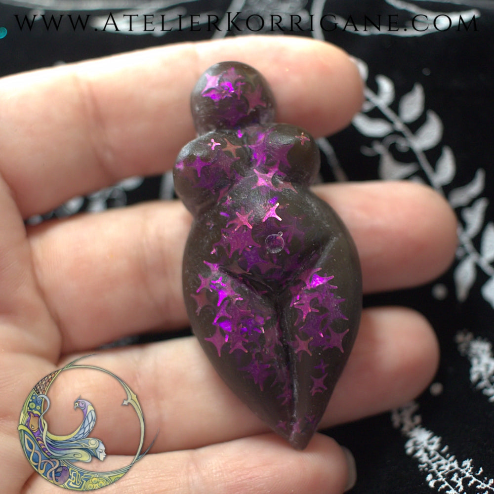 Talisman Gaia votre Déesse-Mère de Guidance - Violet étoiles améthystes Korrigane