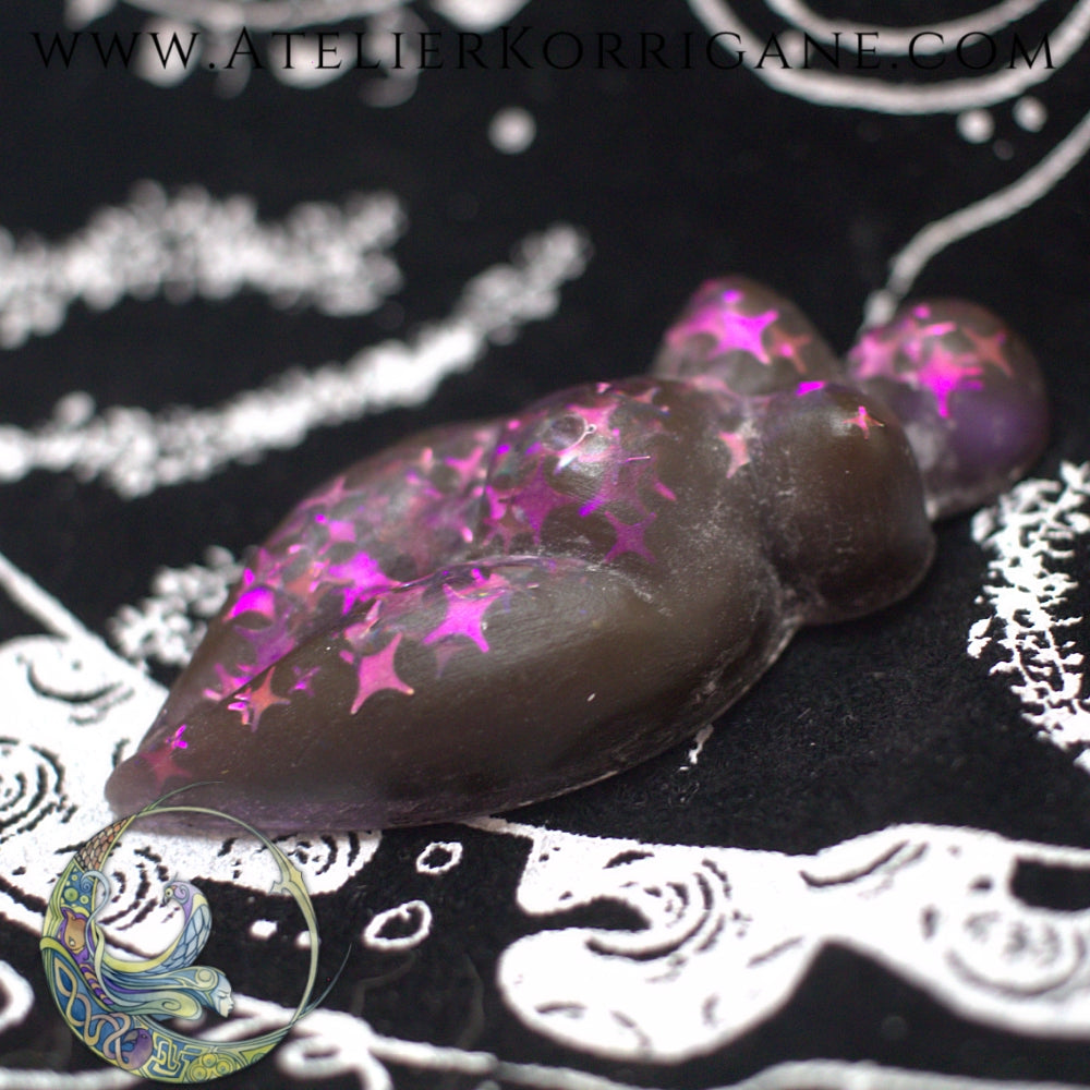 Talisman Gaia votre Déesse-Mère de Guidance - Violet étoiles améthystes Korrigane