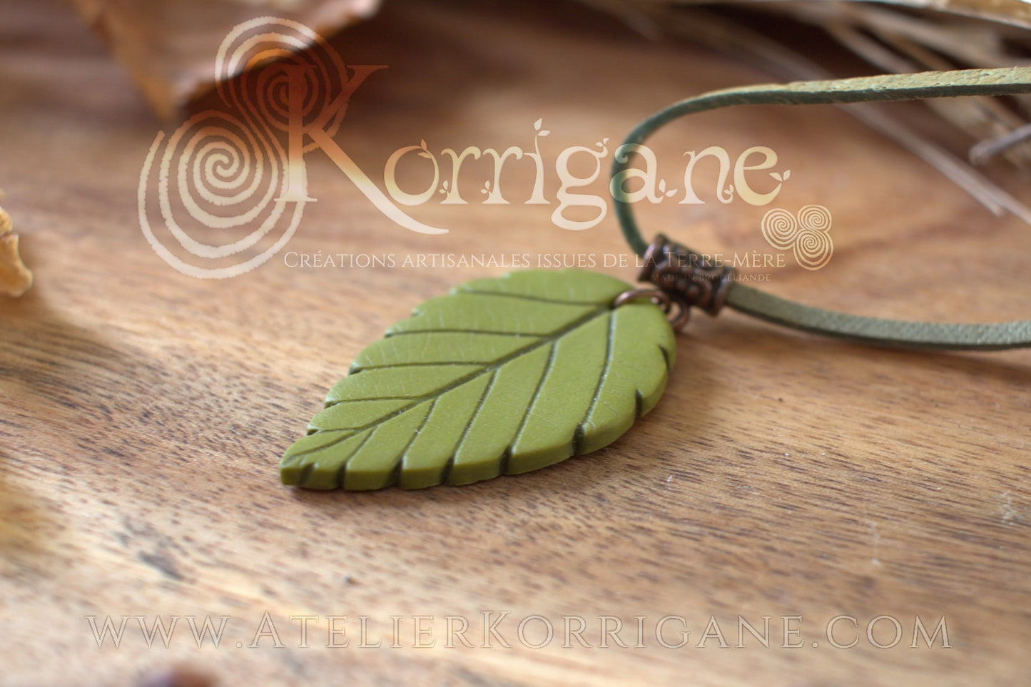 Collier Totem Woodlands Feuille - korrigane