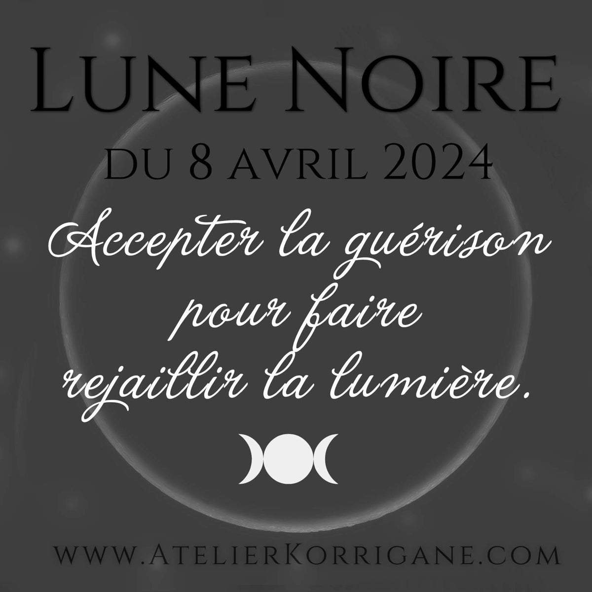 Lune Noire du 8 avril 2024 Korrigane