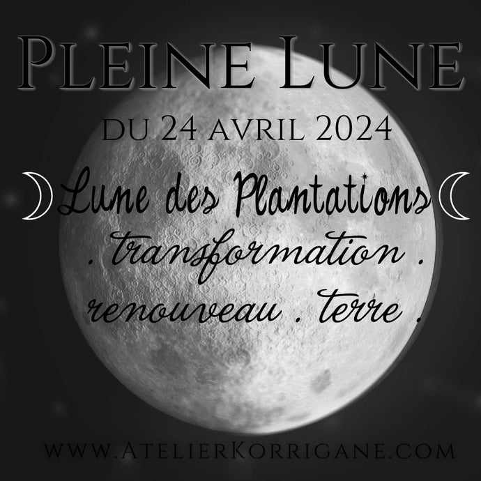 ◯ 24 avril 2024 : la Pleine Lune des Plantations ou Lune Brillante ◯