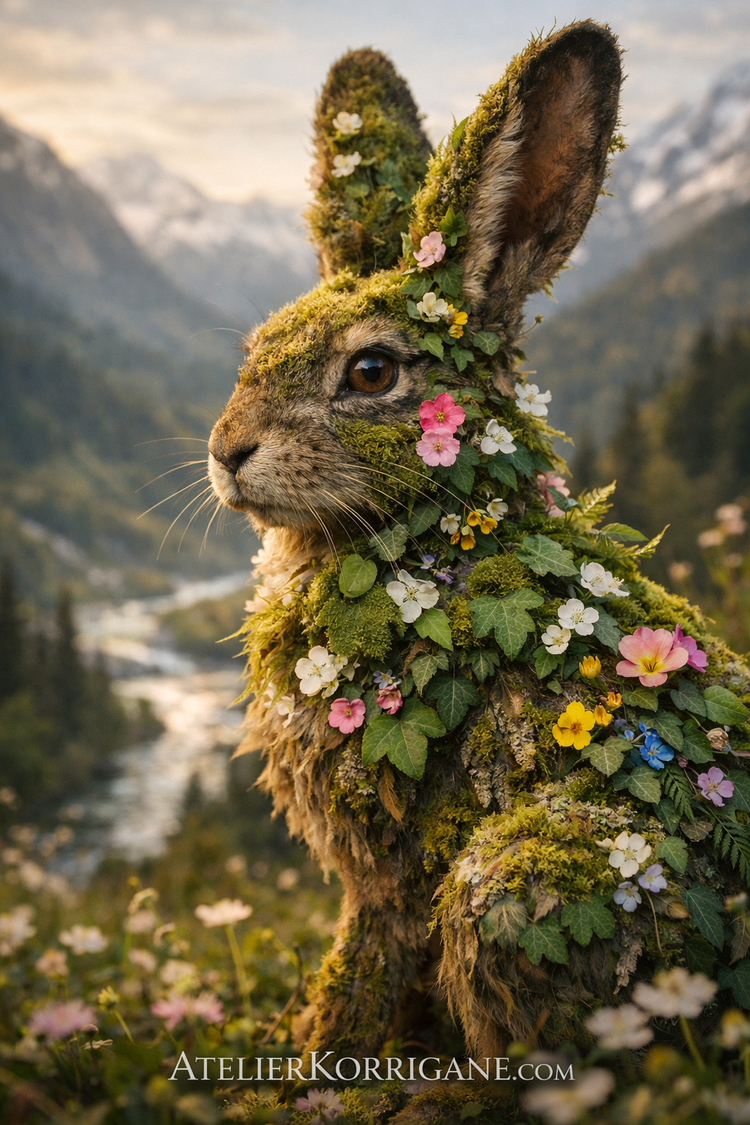 Collection Au printemps Renaissant - Bijoux Printaniers en Argent Massif et Pierres - Atelier Korrigane