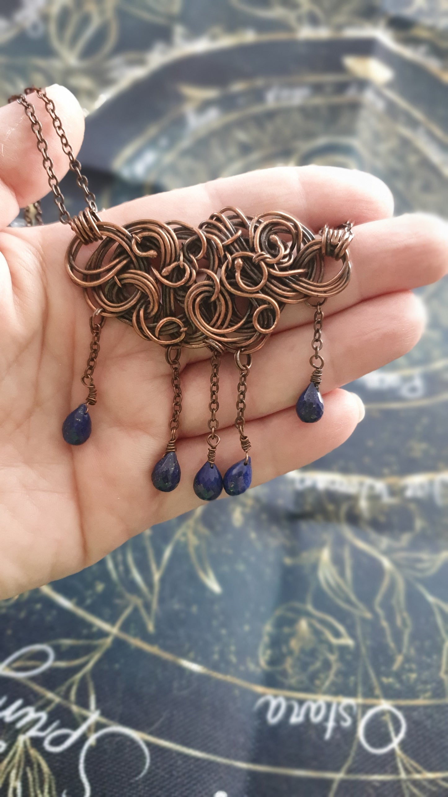 Collier Cloudy Lapis Lazuli