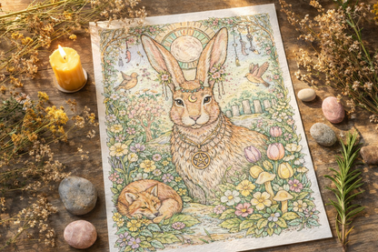 Cahier De Coloriage Ostara