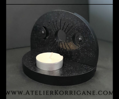 Bougeoir Triple Lune